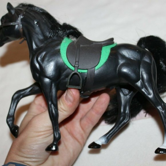 Vintage Grand Champion Lot of 2 Plastic Horses Bla - Picture 4 of 7